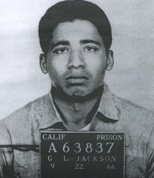 George Jackson in a California prison mugshot, 1966.